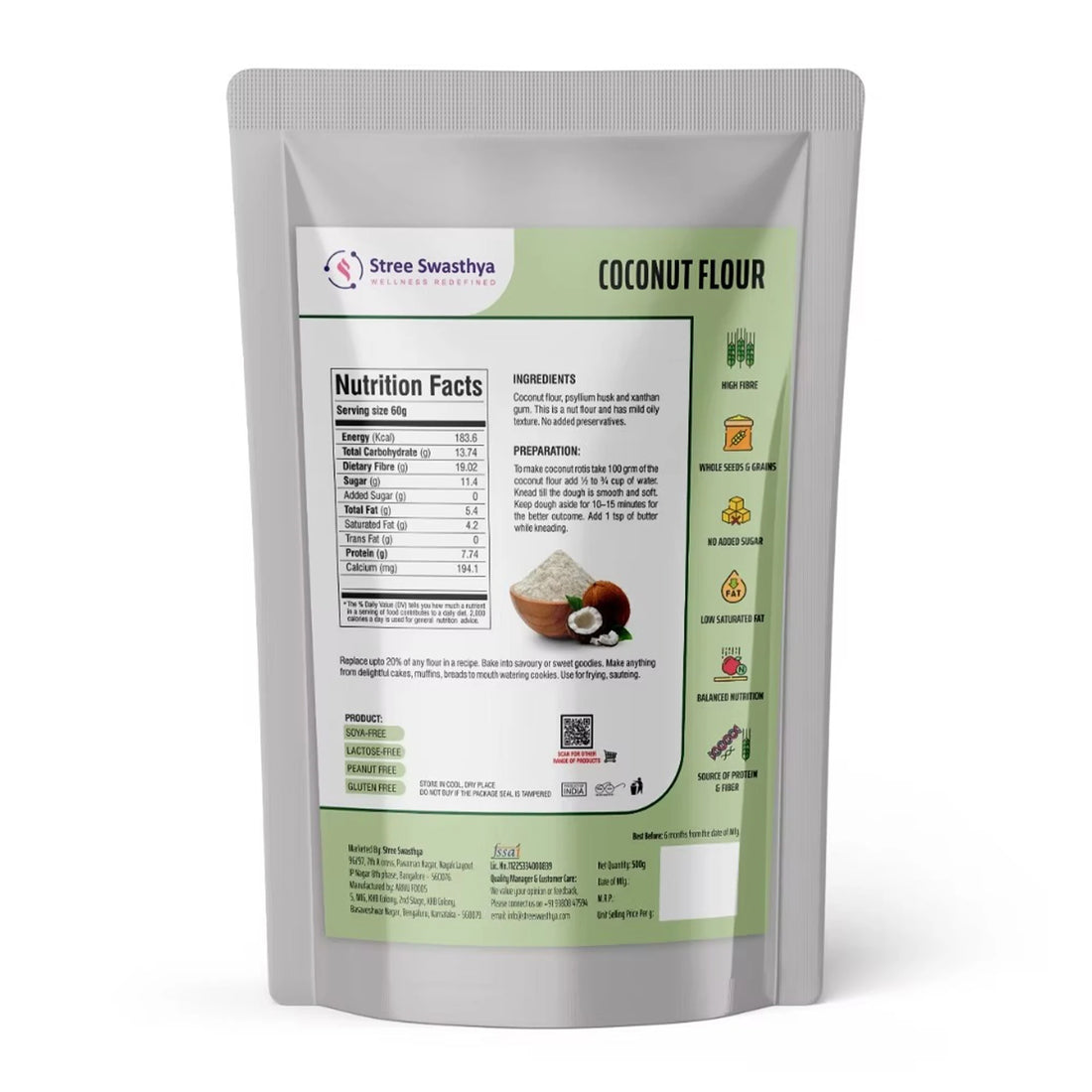 Coconut Flour | Gluten-Free High Fibre Low Carb Flour