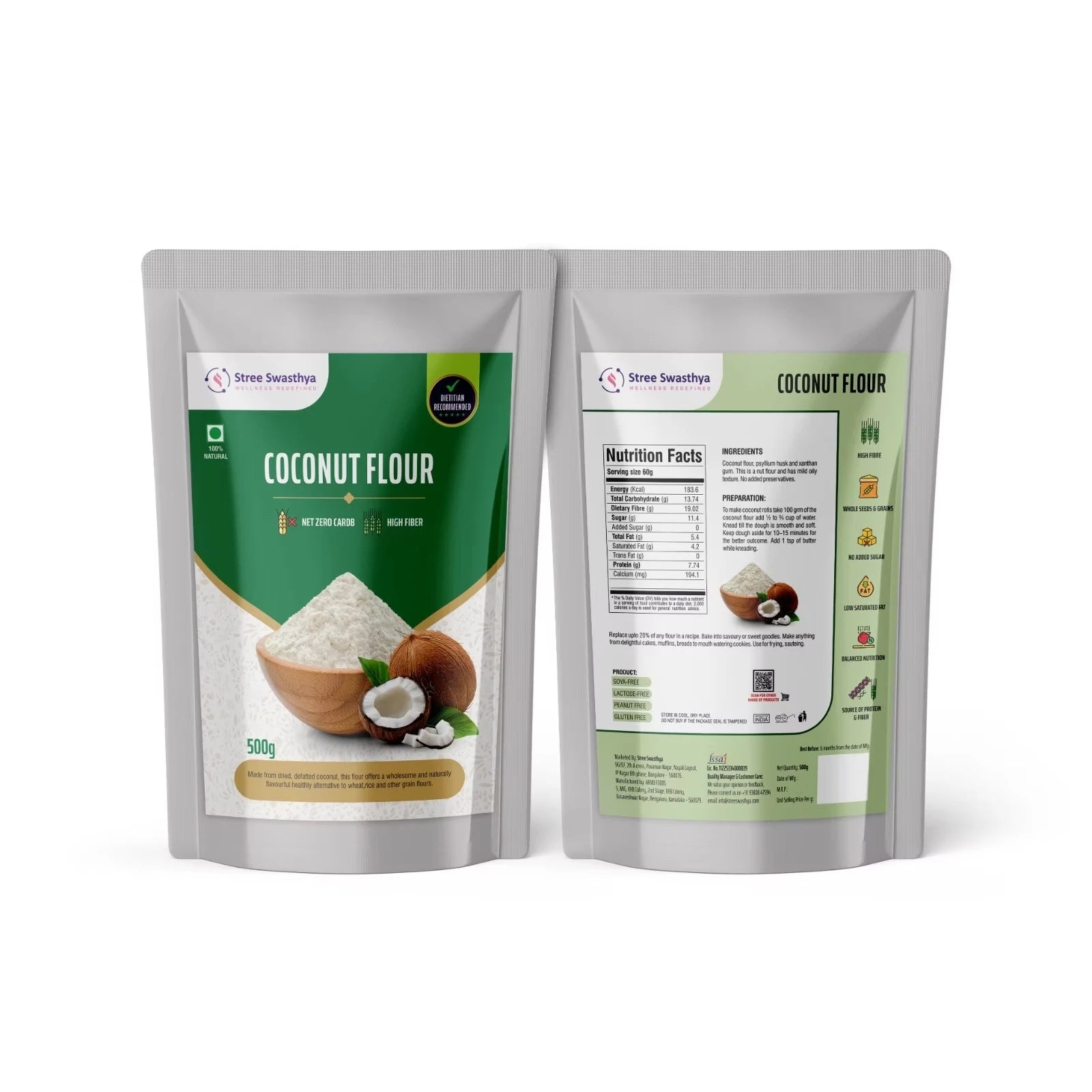 Coconut Flour | Gluten-Free High Fibre Low Carb Flour