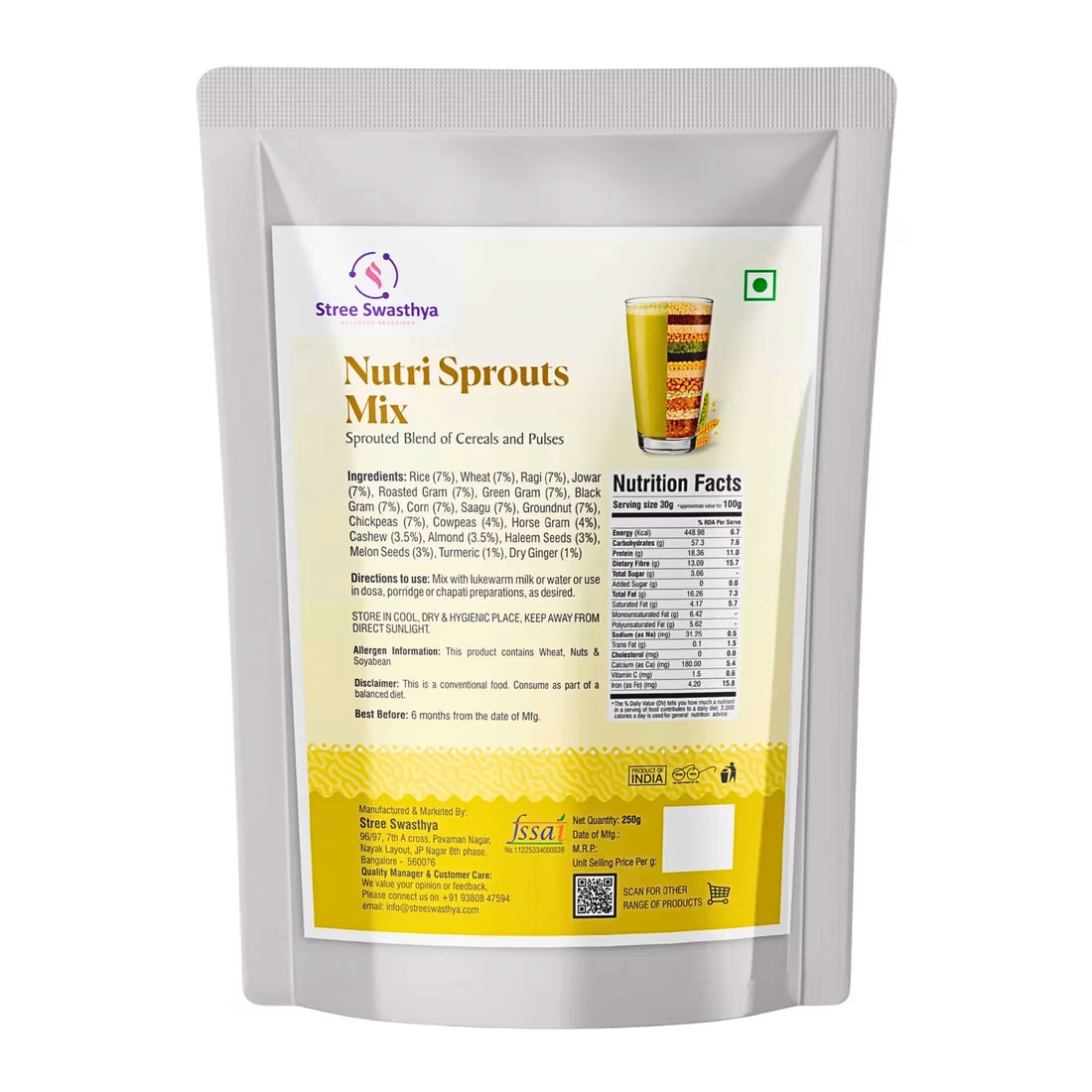 Nutri Sprouts Mix | Sprouted Multigrain Blend